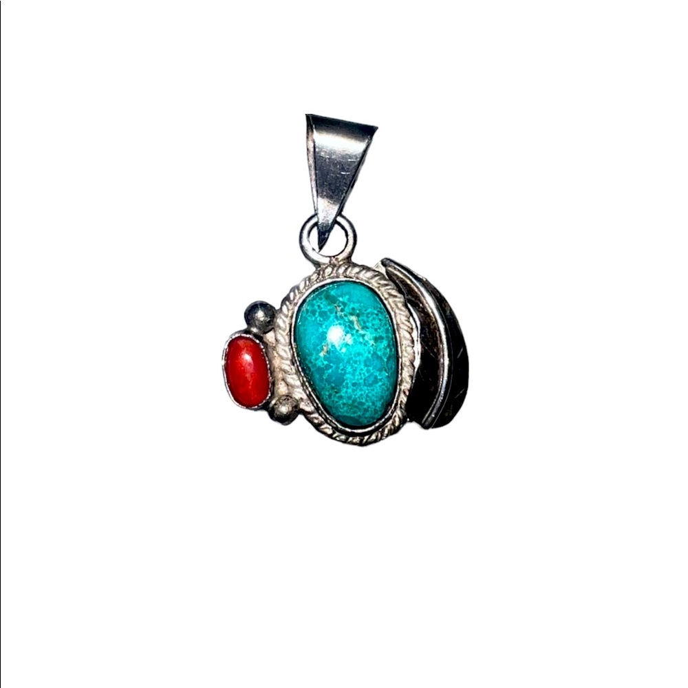 925 Authentic Sterling Silver Navajo Made Pendant